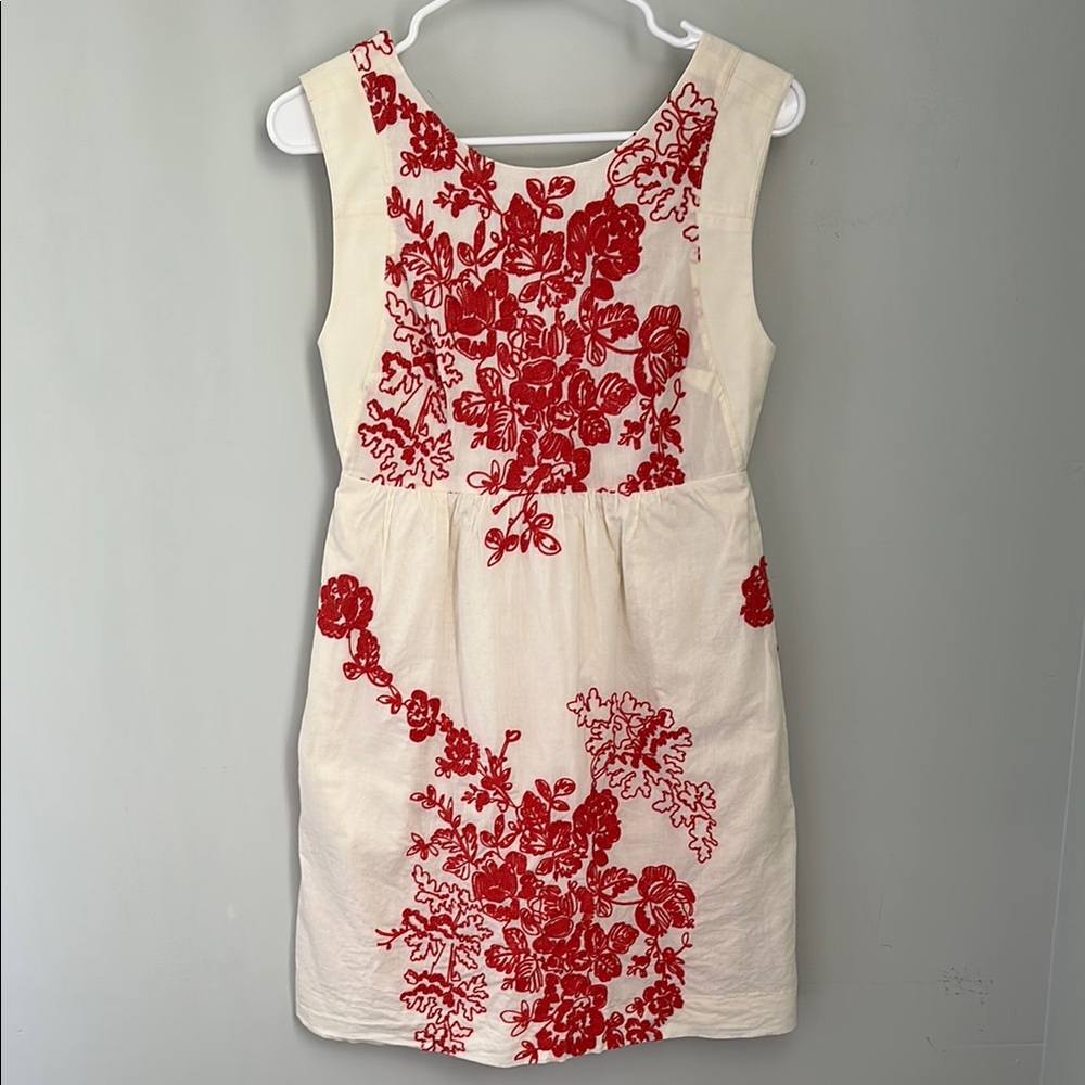 Elegant Floral Embroidered Dress